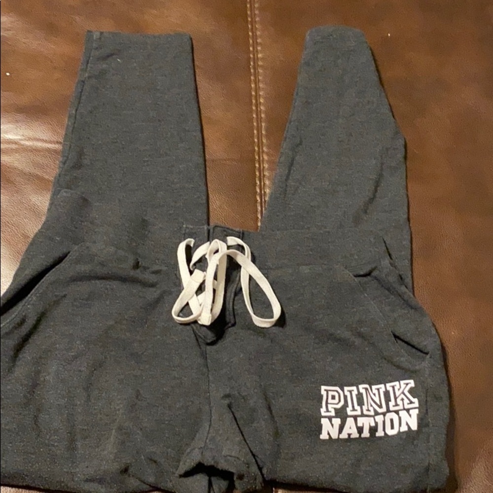 victoria’s secret PINK dark grey sweatpants jogger